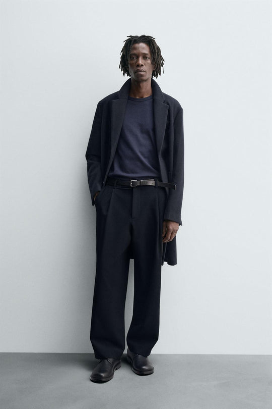 MANTEAU REGULAR FIT AVEC LAINE