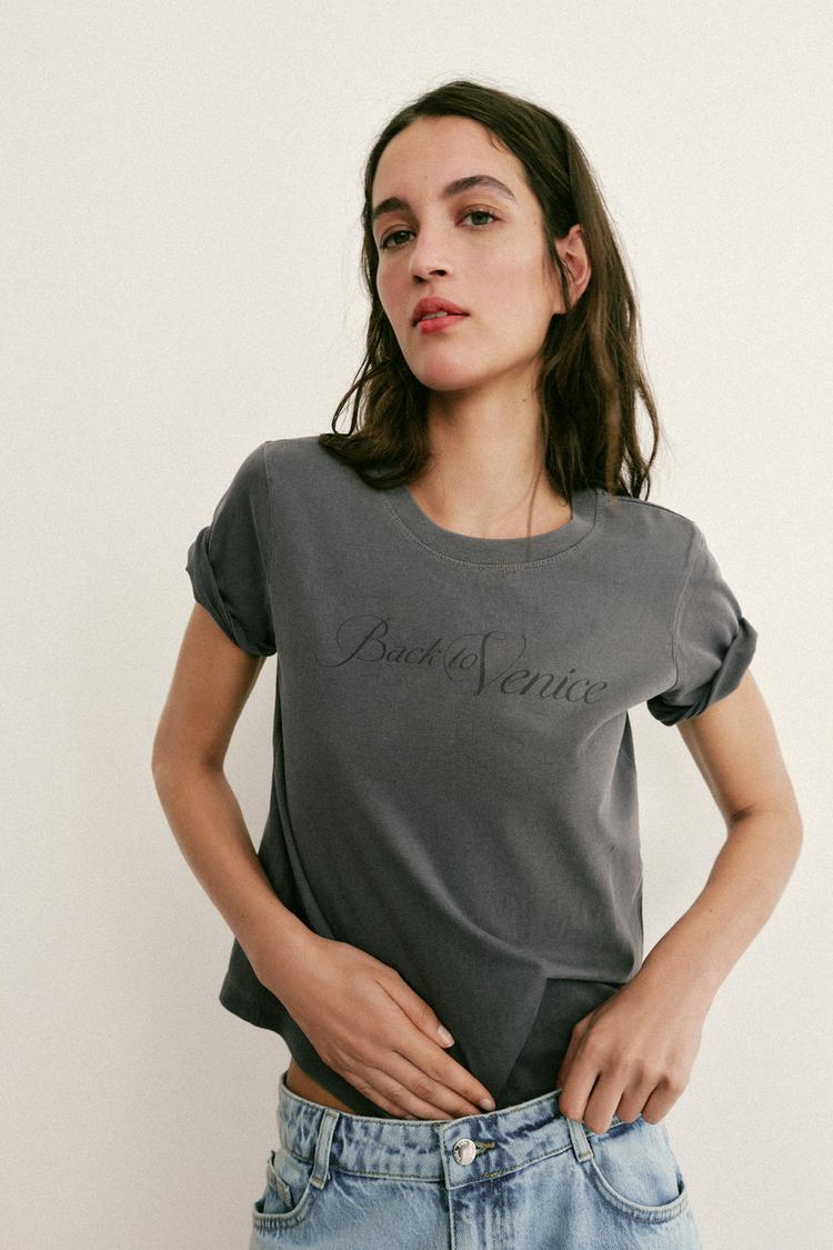 T-SHIRT LAVE TEXTE