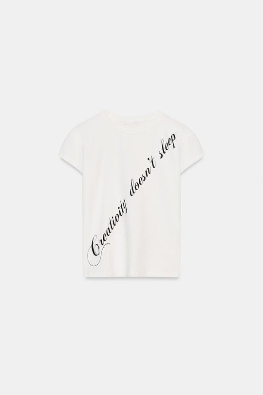 T-SHIRT À INSCRIPTION SUR LE DEVANT