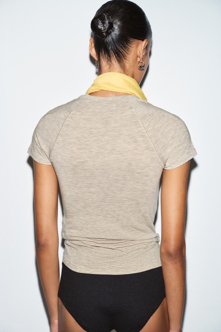 T-SHIRT A MANCHES COURTES RAGLAN