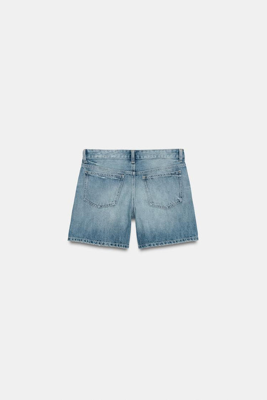 SHORT REGULAR EN DENIM TRF TAILLE MOYENNE