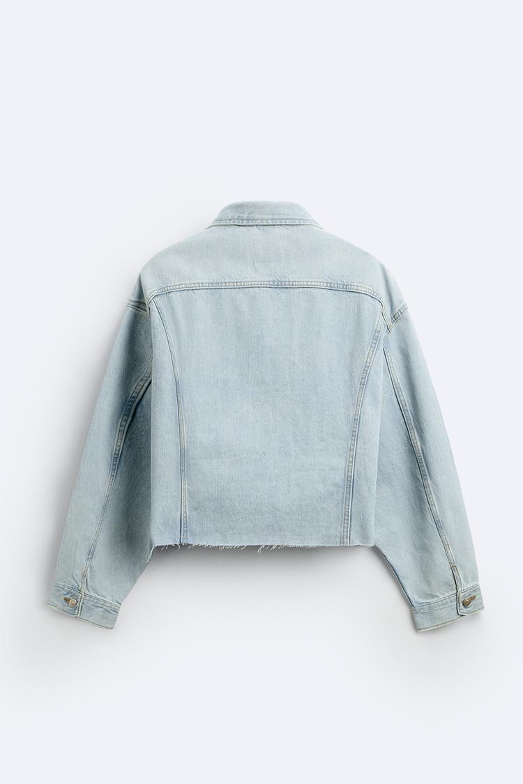 Veste en jean coupe courte
