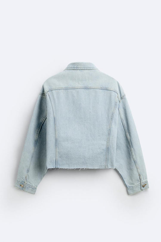 Veste en jean coupe courte