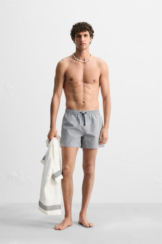 MAILLOT DE BAIN COURT SEERSUCKER