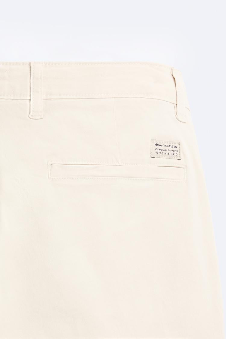 Pantalon chino coupe moulante - Vert moyen