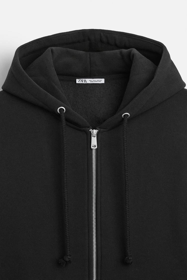 Sweat à capuche zip - Noir