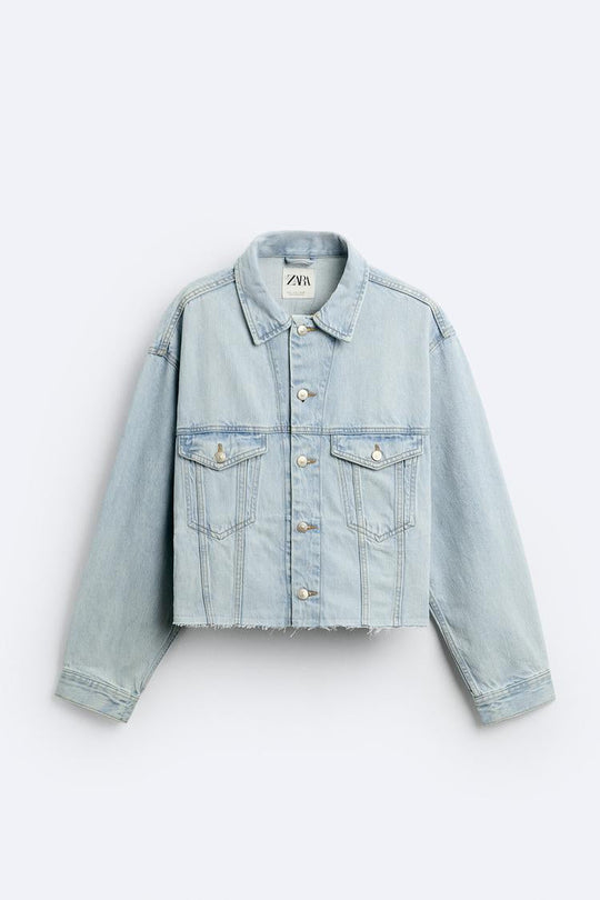 Veste en jean coupe courte