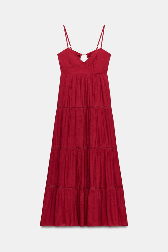 ROBE LONGUE À BRETELLES
