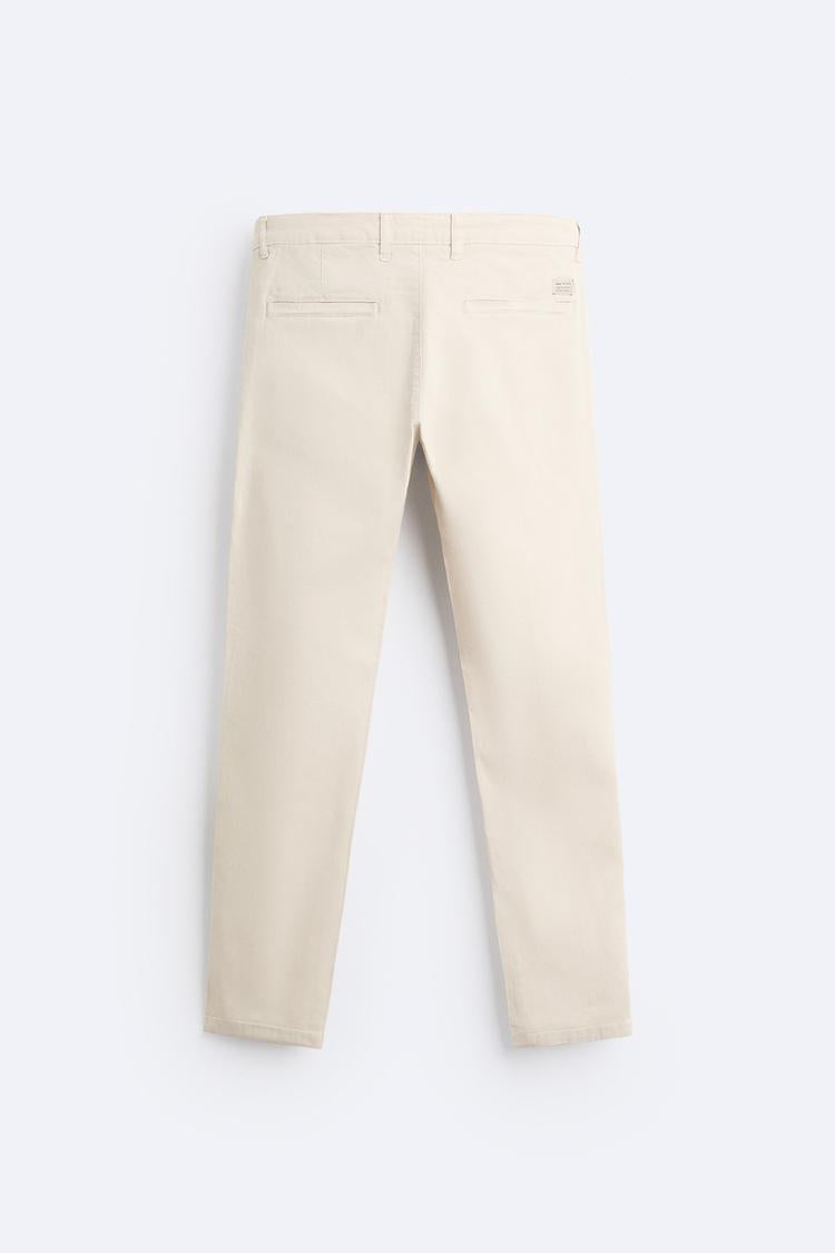 Pantalon chino coupe moulante - Gris