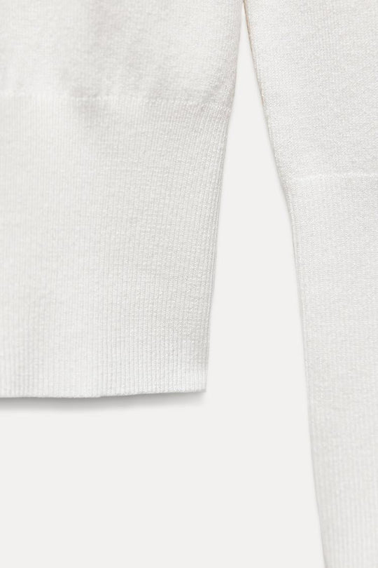 Pull basique en maille unie - Bleu marine