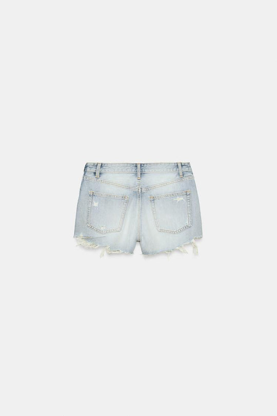 SHORT EN DENIM TRF TAILLE HAUTE DÉCHIRURES