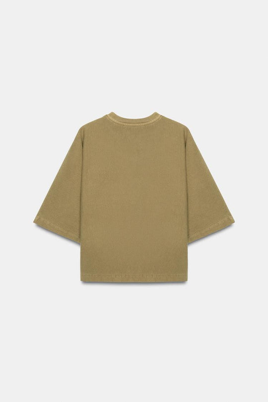 T-SHIRT MANCHES COURTES EFFET DELAVE