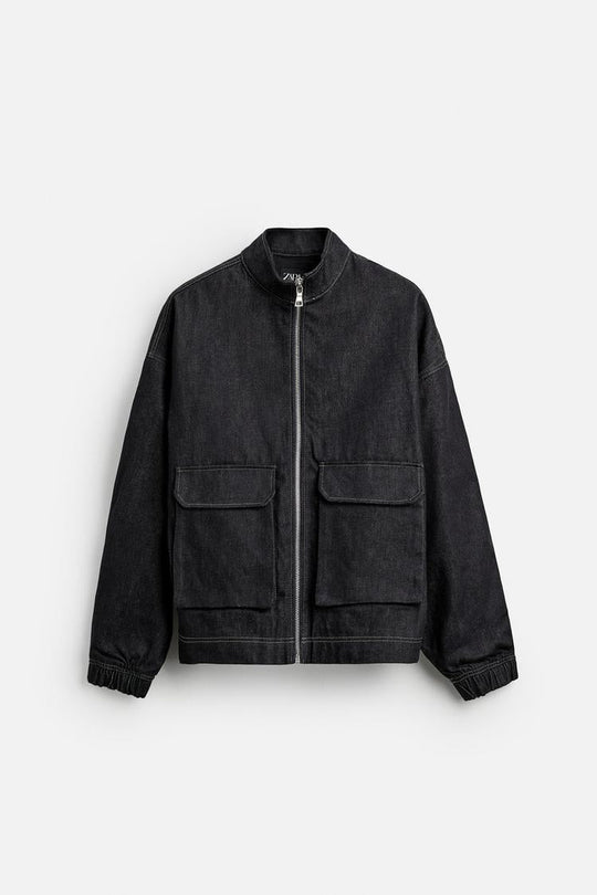 Veste en denim à poches