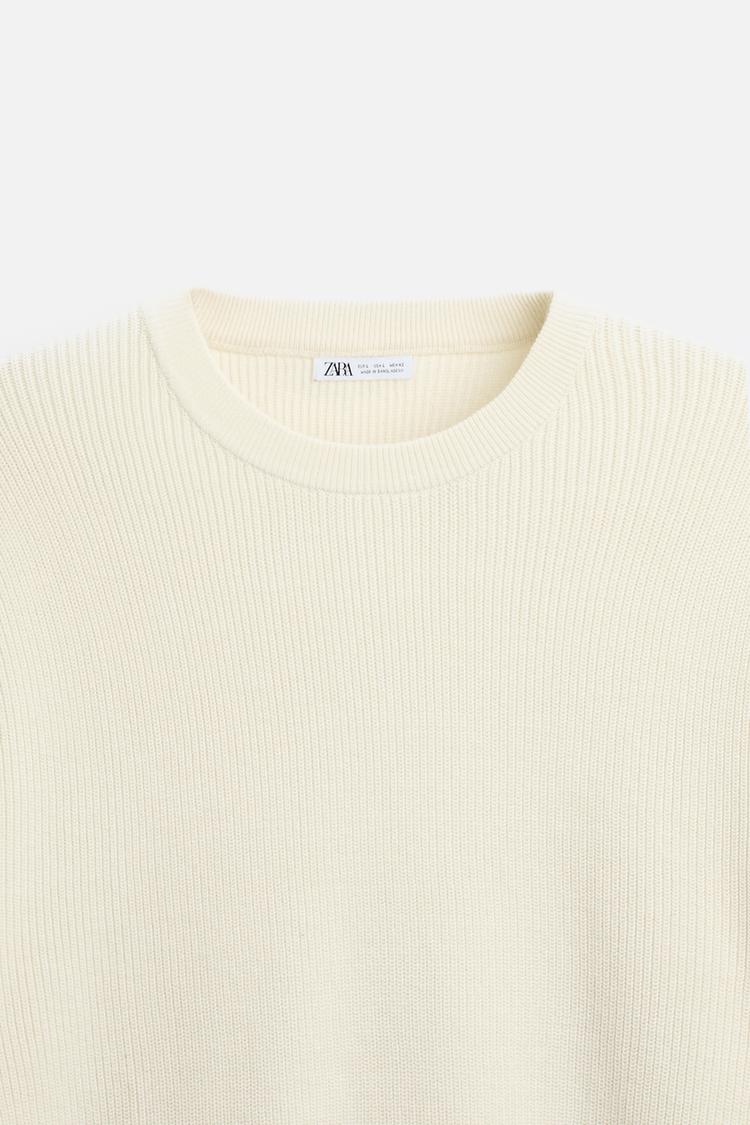 Pull en Maille perlée - Vert olive