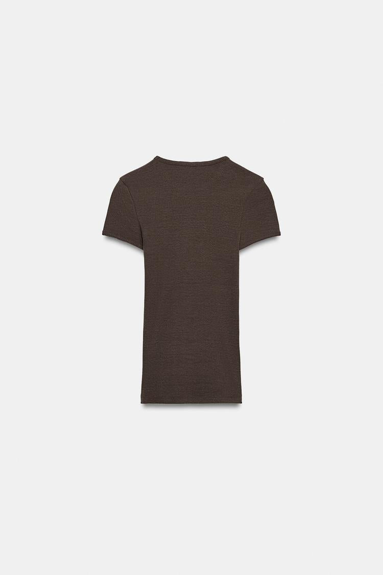 T-SHIRT CÔTELÉ