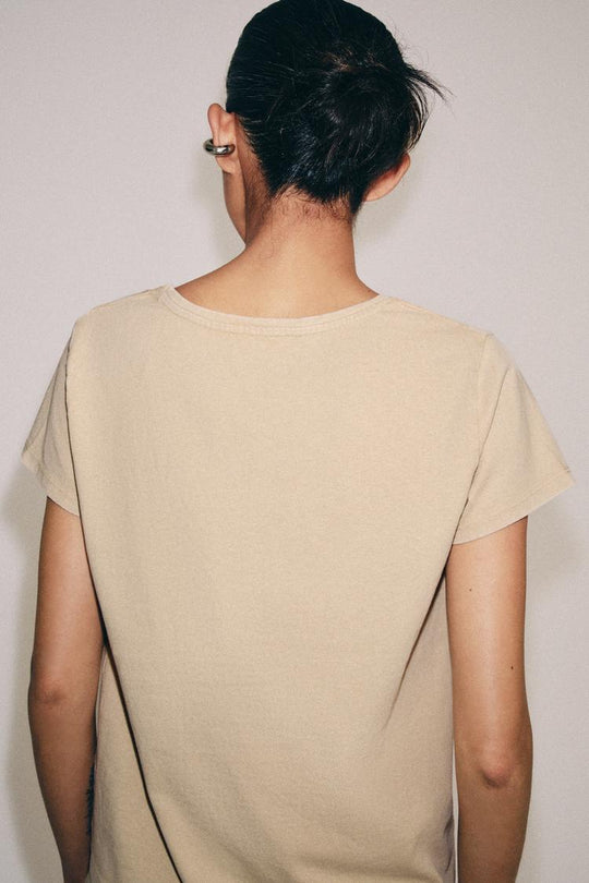 T-SHIRT EN COTON À MANCHES COURTES