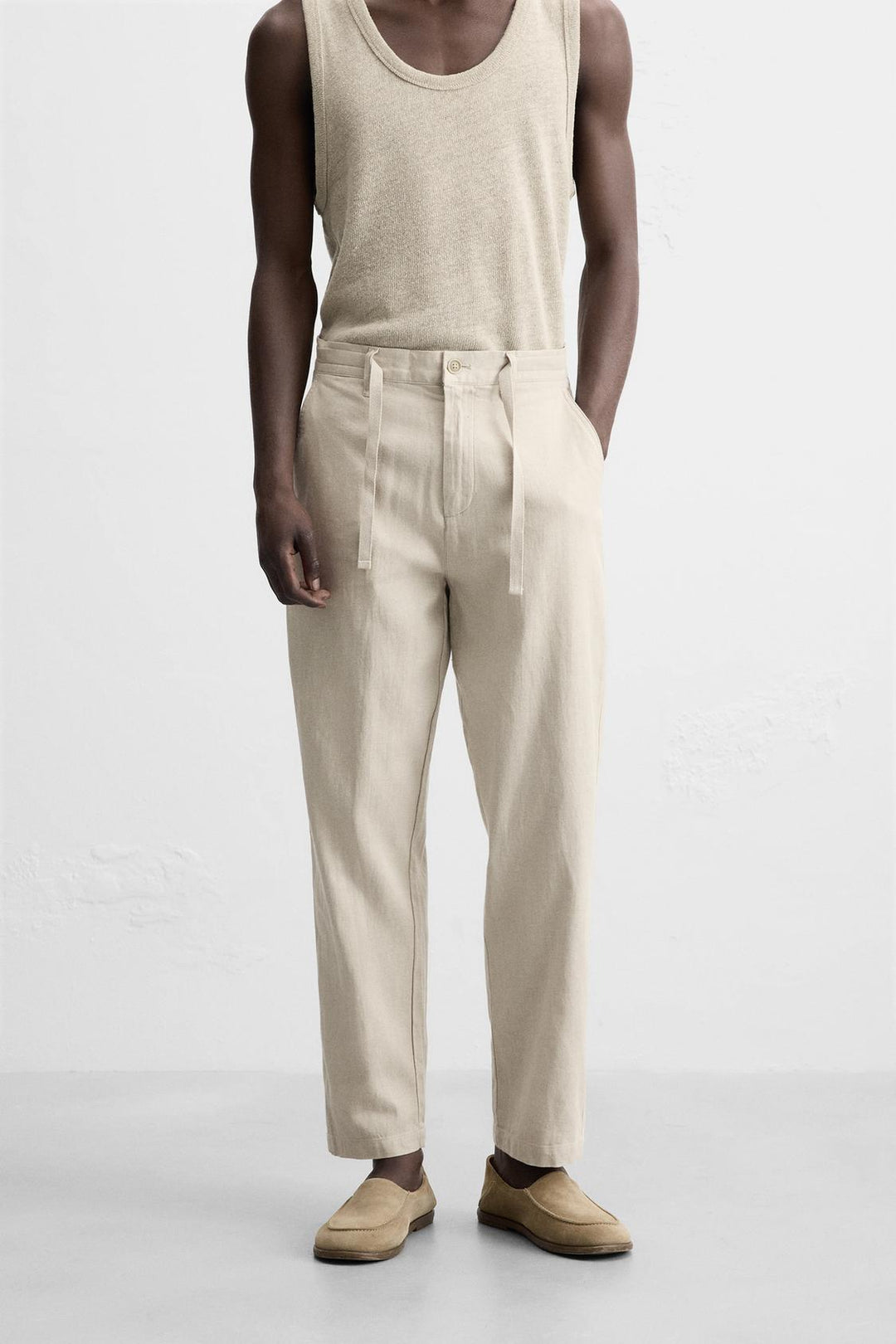 PANTALON AVEC LIN