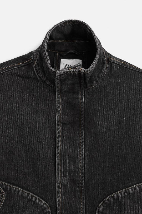 Veste en jean coupe carrée