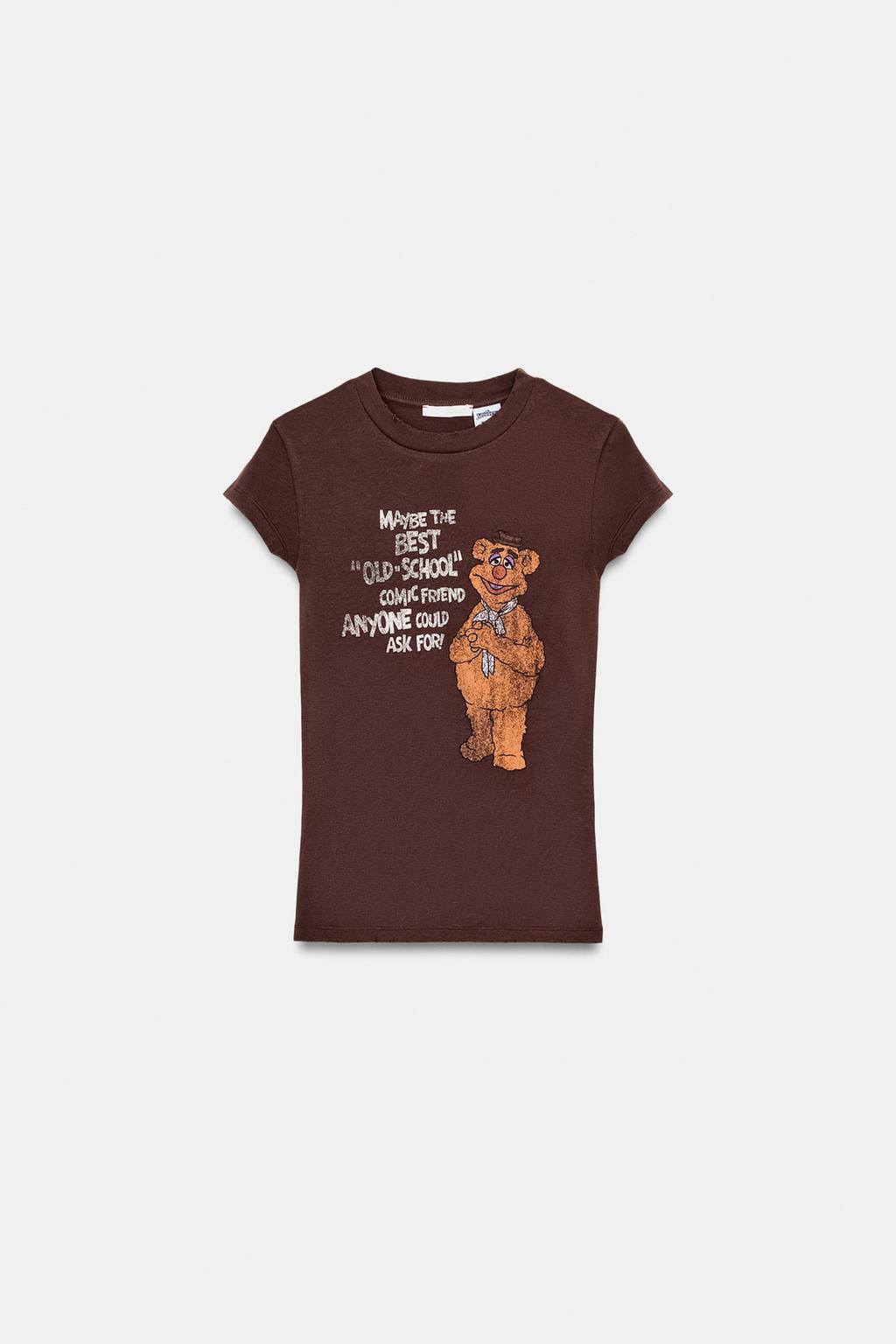 T-SHIRT THE MUPPETS DISNEY MANCHES COURTES