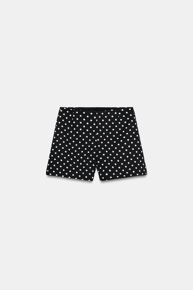 SHORT TAILLE HAUTE À POIS