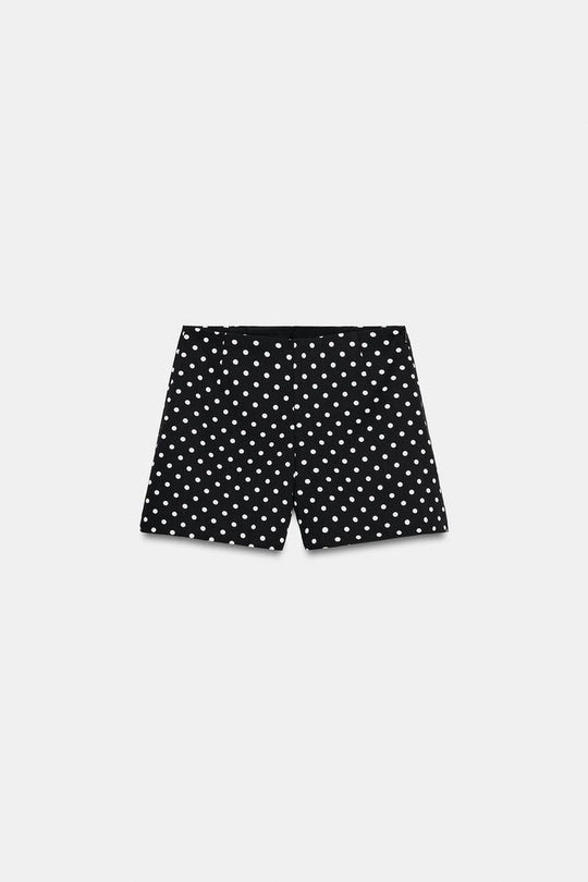SHORT TAILLE HAUTE À POIS