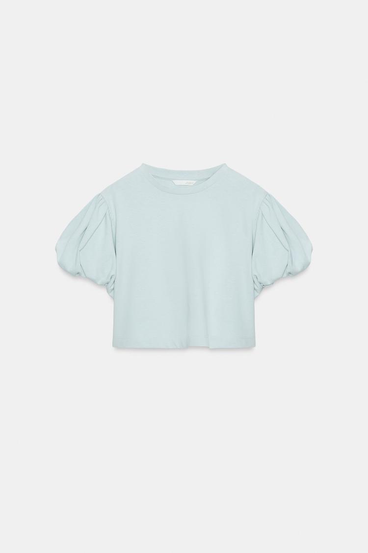 T-SHIRT COURT À MANCHES AMPLES