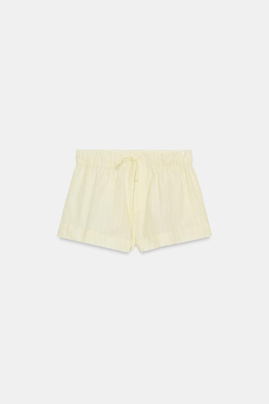 SHORT EN POPELINE À RAYURES
