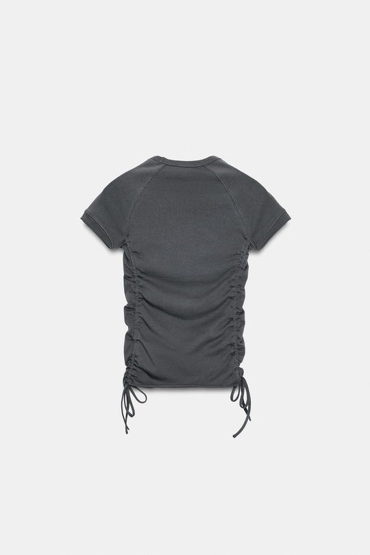 T-SHIRT FRONCÉ RÉGLABLE