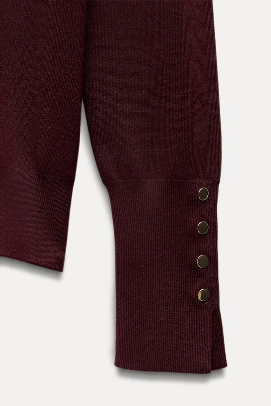 Pull basique en maille unie - Noir