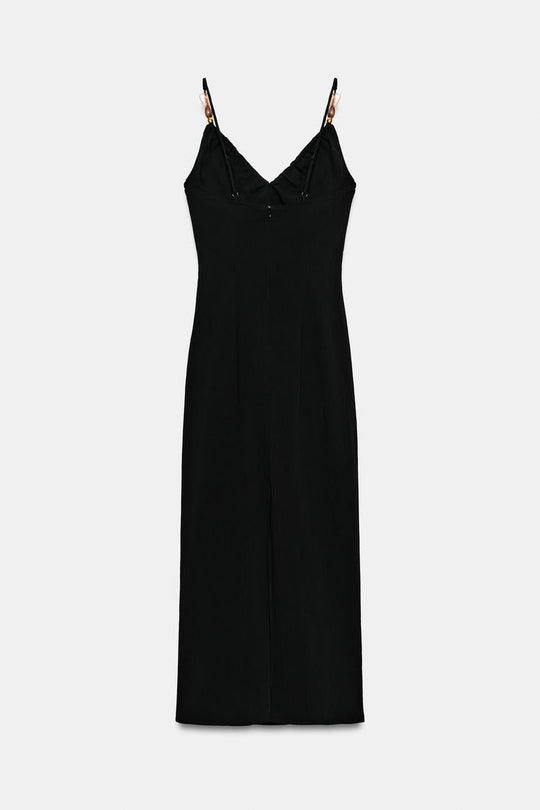 ROBE MI-LONGUE CINTREE FANTAISIE
