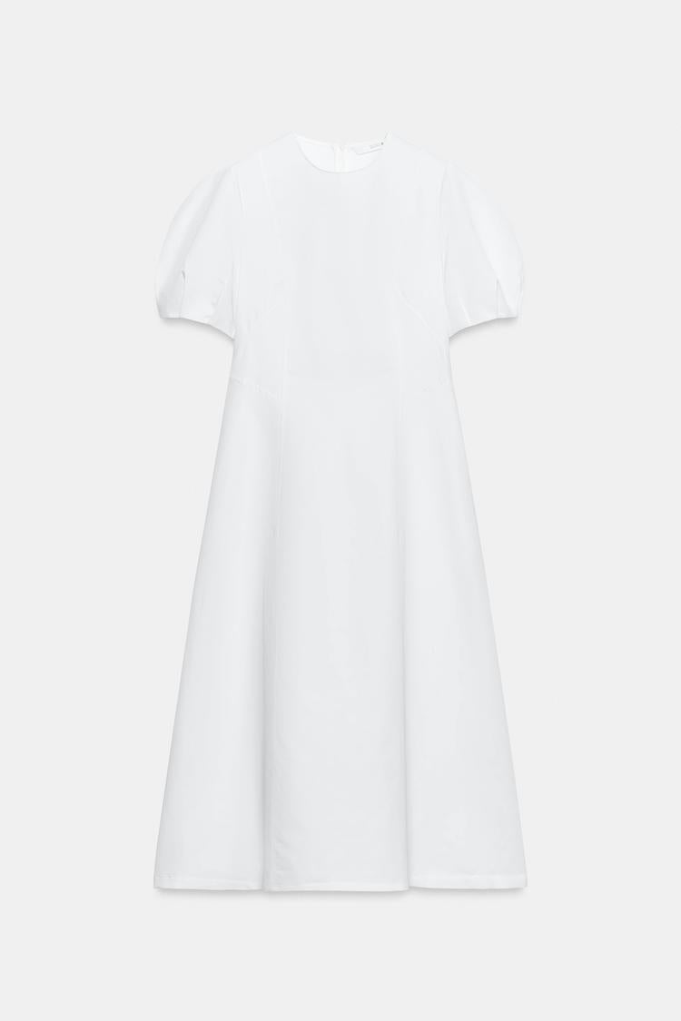 ROBE MI-LONGUE AVEC LIN ZW COLLECTION