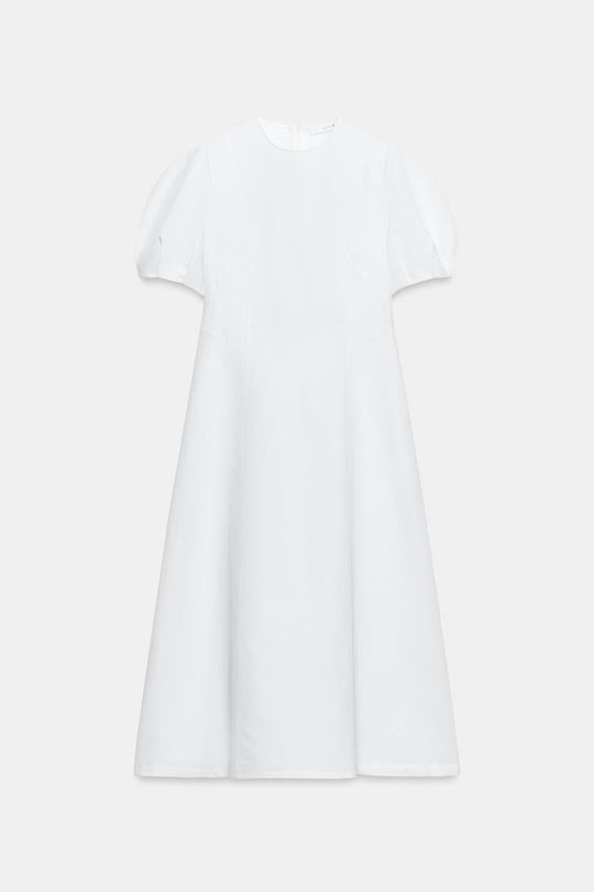 ROBE MI-LONGUE AVEC LIN ZW COLLECTION