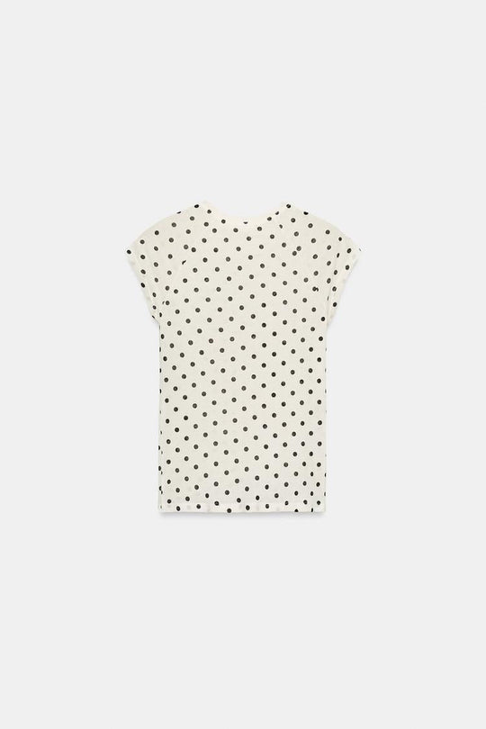 T-SHIRT SUPIMA MANCHES COURTES À POIS