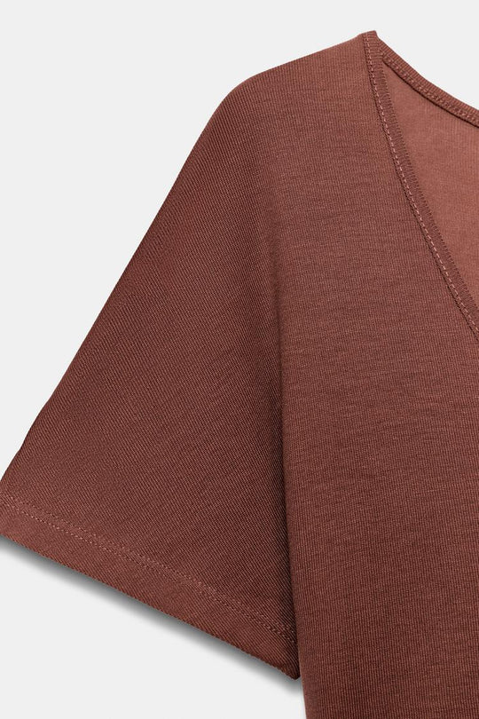 T-SHIRT FLUIDE A MANCHES COURTES 2