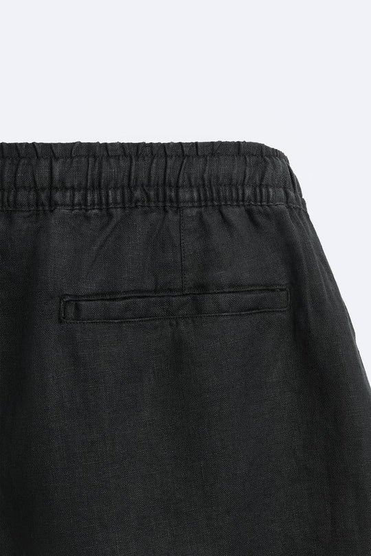 Short en Lin - Noir