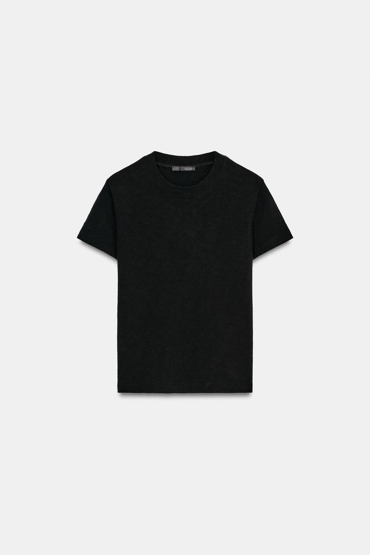 T-SHIRT EN COTON FLAMME