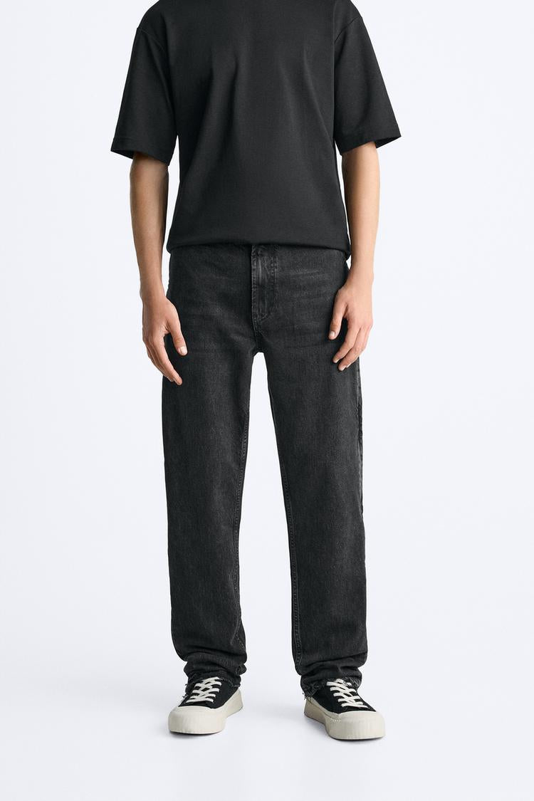 Jean flare fit zippé - Bleu
