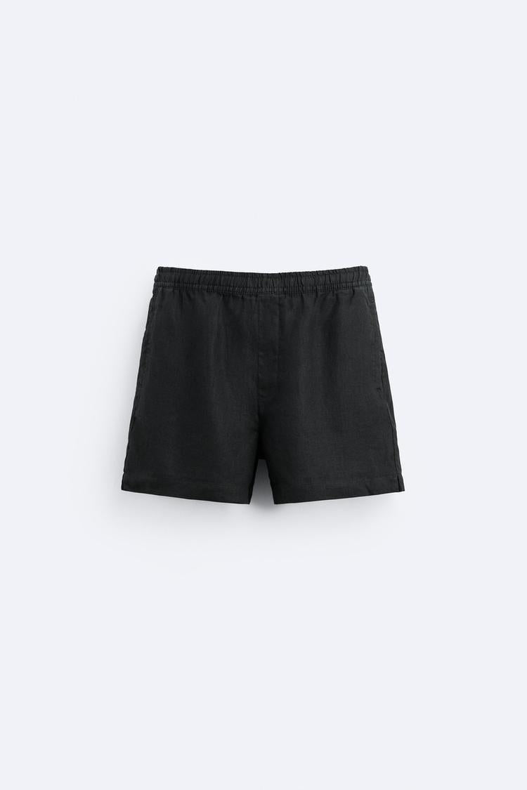 Short en Lin - Gris Taupe