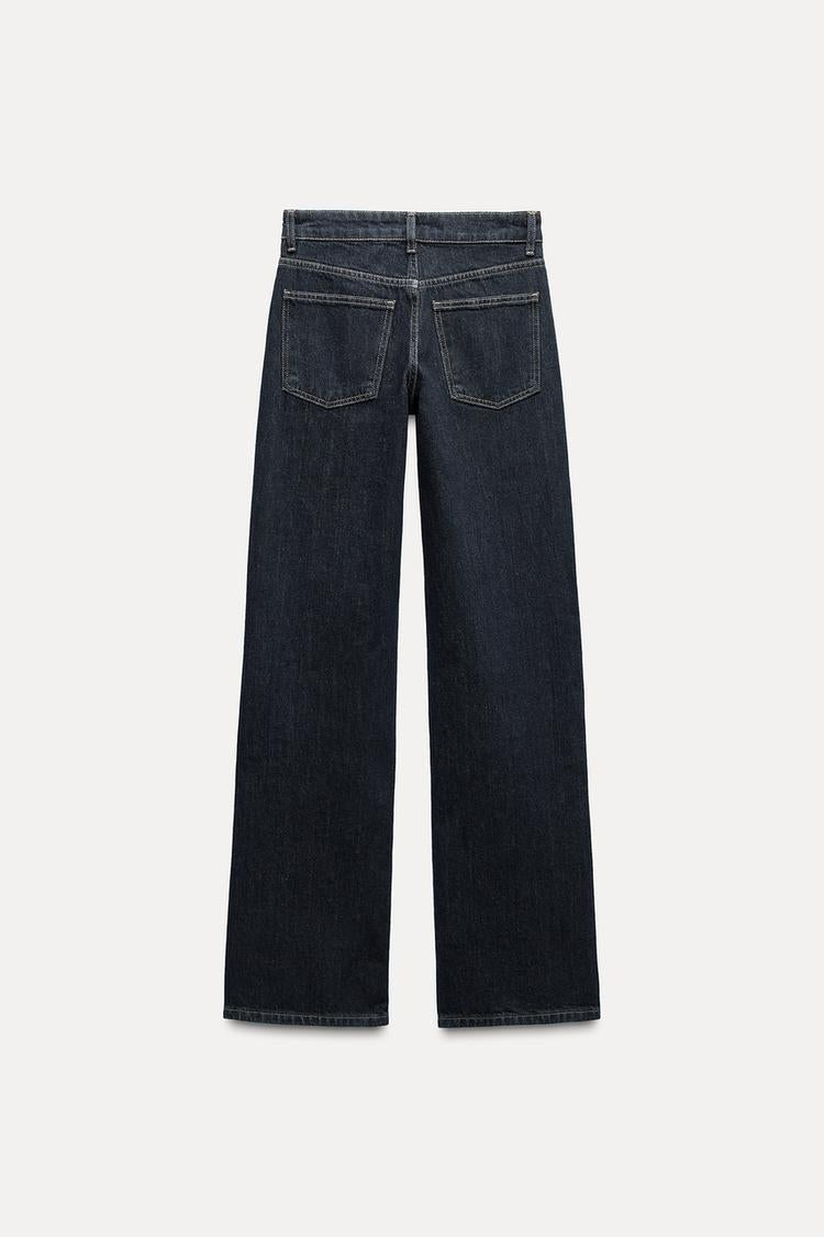 Jean trf wide leg taille normale - Gris anthracite