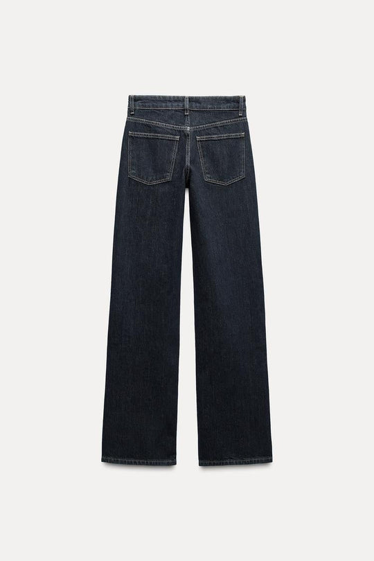 Jean trf wide leg taille normale - Bleu clair