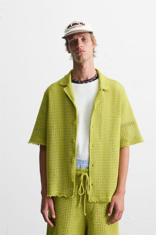 CHEMISE STRUCTURÉE AJOURÉE