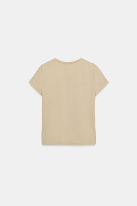 T-SHIRT EN COTON À MANCHES COURTES
