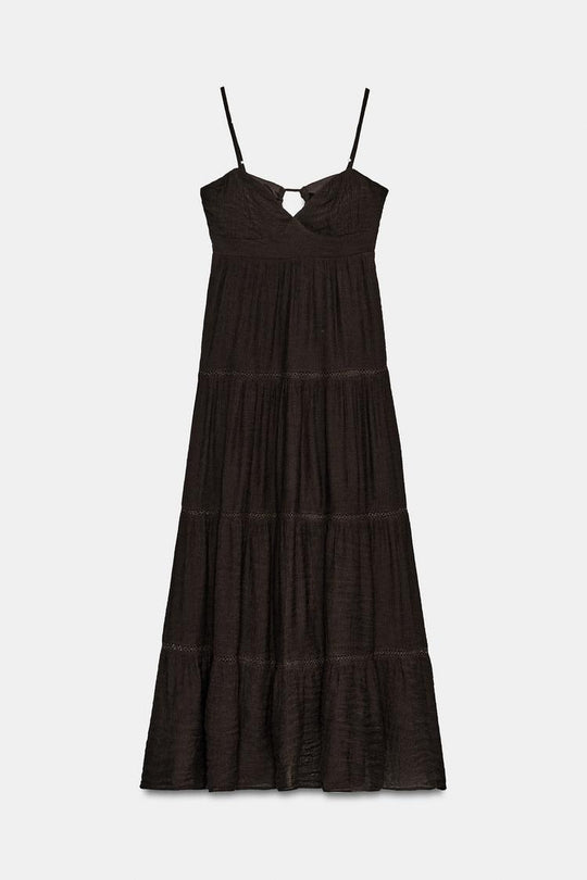 ROBE LONGUE À BRETELLES