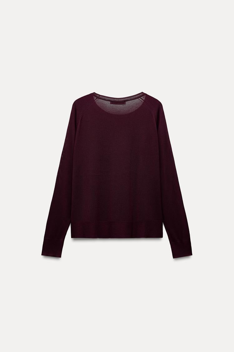 Pull basique en maille fine - Noir