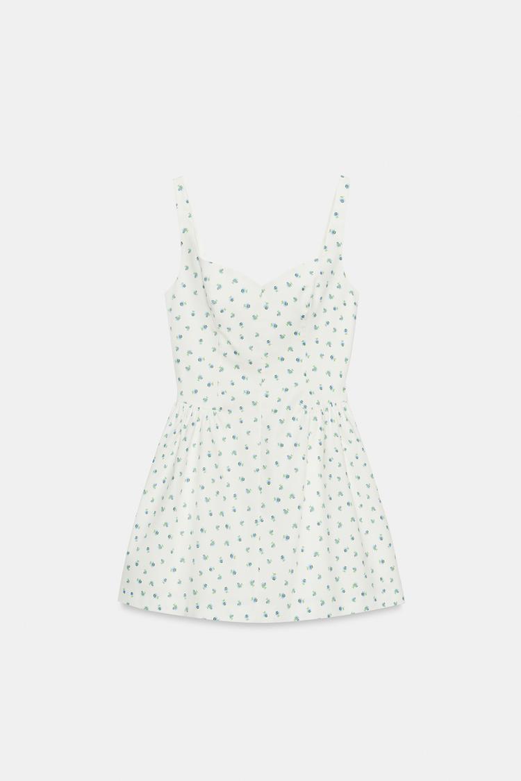 ROBE COURTE À IMPRIMÉ FLEURI