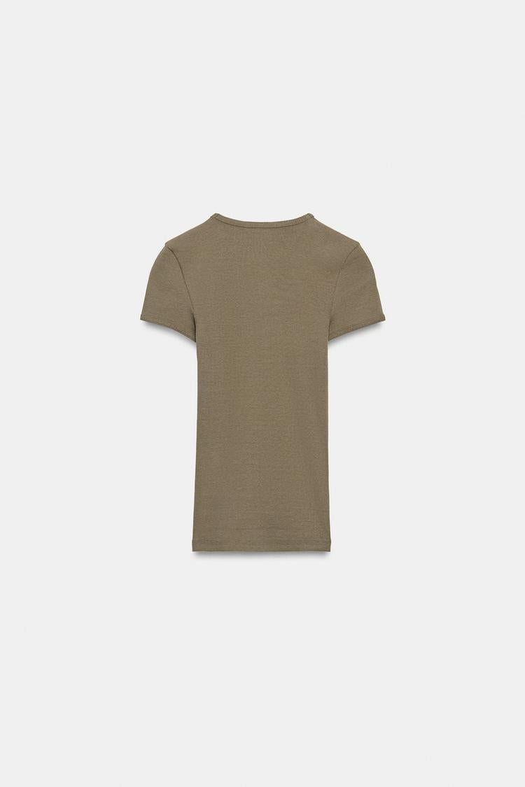 T-SHIRT CÔTELÉ
