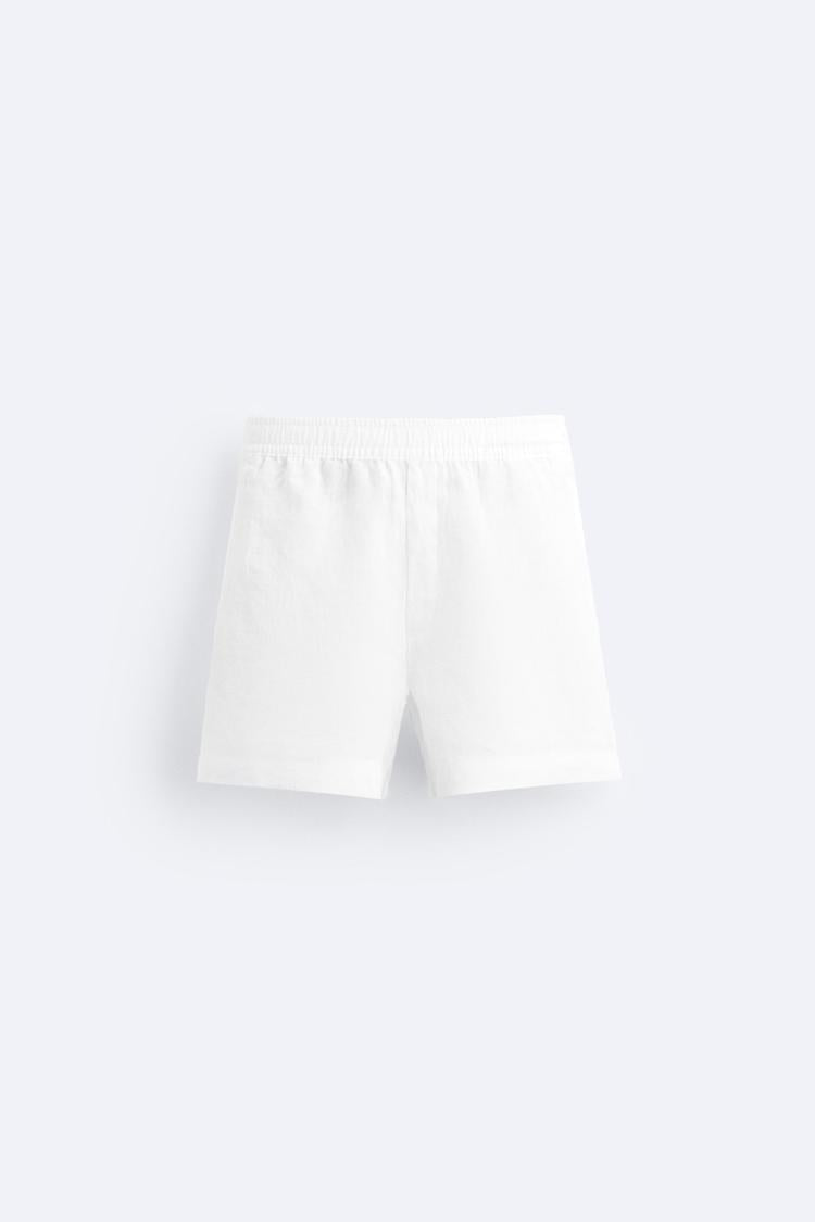 Short en Lin - Noir