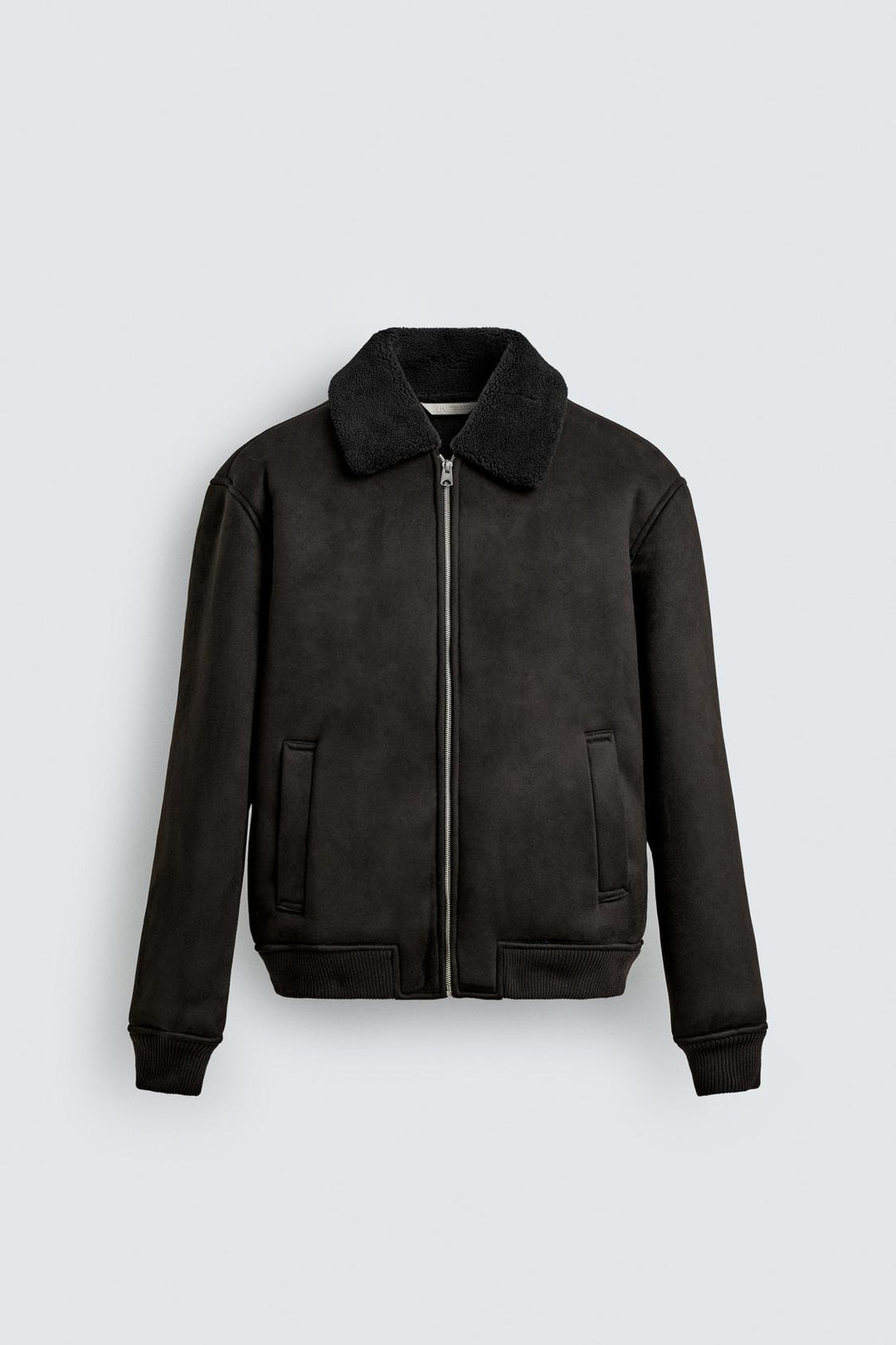 VESTE EFFET DAIM COMBINÉ