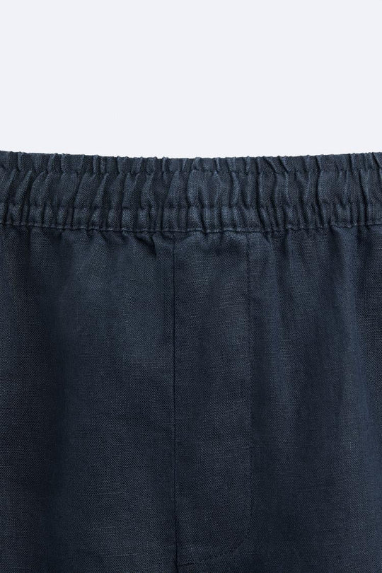 Short en Lin - Blanc