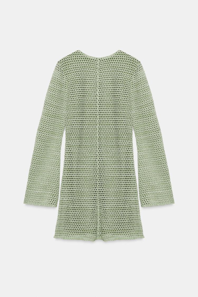 ROBE COURTE EN CROCHET ET FANTAISIE